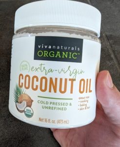 coconut oil dry skin